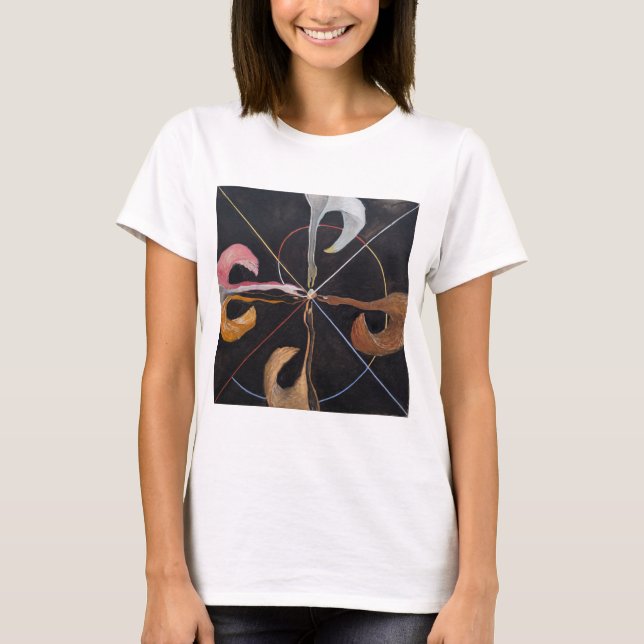 Camiseta Hilma Af Klint, The Swan No. 7, Resumen de Arte (Anverso)