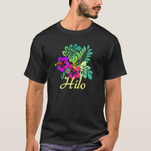 Camiseta Hilo Beach Tropical Flower Surf Vacay