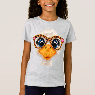 Camiseta Hilo de ganchillo falso Silly Goose Leopardo