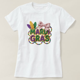 Camiseta Hilo de Gancho de Cerradura Mardi Gras, Hilo Falso