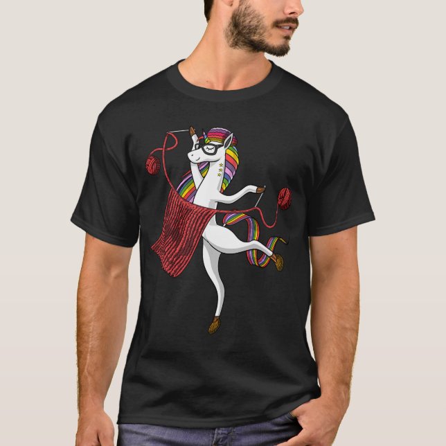 Camiseta Hilo de unicornio para tejer (Anverso)
