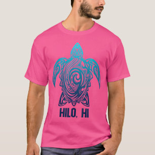 Camiseta Hilo Hawaii Tribal Sea Turtle Hawaii Surfer Scub