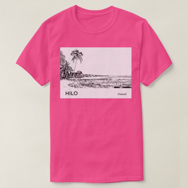 Camiseta Hilo Hawaii TShirt (Diseño del anverso)