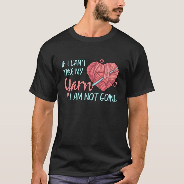 Camiseta Hilo Tejer Ganchillo No Voy A Ganchillo (Anverso)