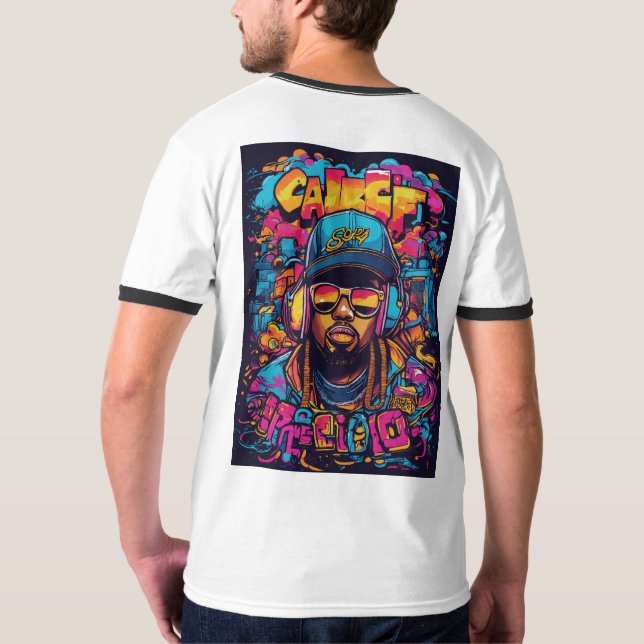 Camiseta "Hilos de Golpe: DJ Vibes Tee" (Reverso)