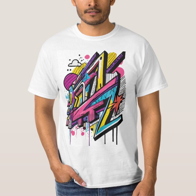 Camiseta Hilos de graffiti: Declaraciones al estilo urbano (Anverso)