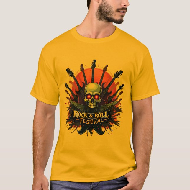 Camiseta Hilos de rock & Roll - Usa la música, vive la pier (Anverso)