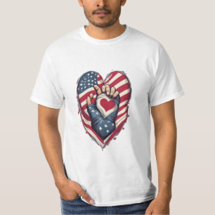 Camiseta Hilos Patrióticos: Donde se unen banderas y corazo