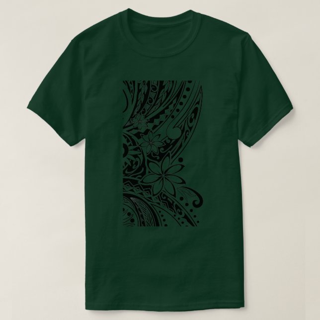 Camiseta Hilos tribales de Samoan Tiare de Hawái (Diseño del anverso)