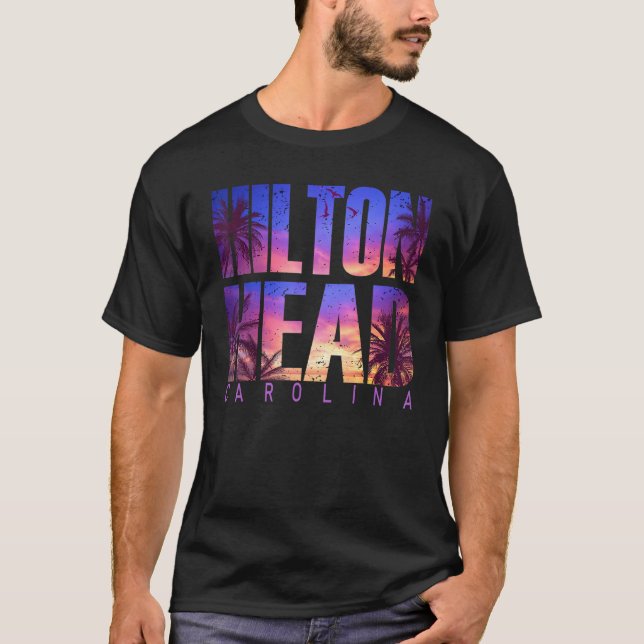 Camiseta Hilton Head Carolina Summer Vacation Matching Fami (Anverso)