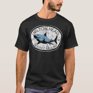 Camiseta Hilton Head Island South Carolina Fishing Shark Fi