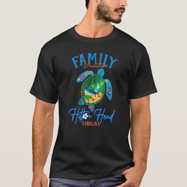 Camiseta Hilton Head Sea Turtle Carolina Familia Coincidenc (Anverso)