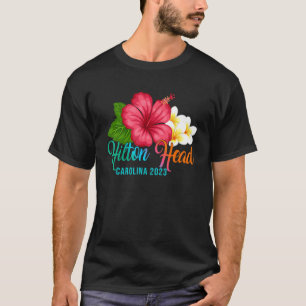Camiseta Hilton Head Vacation Carolina Tropical Hibiscus Fl