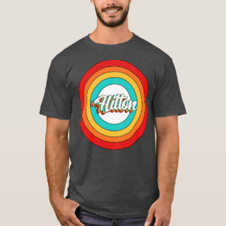 Camiseta Hilton Name Shirt Vintage Hilton Circle