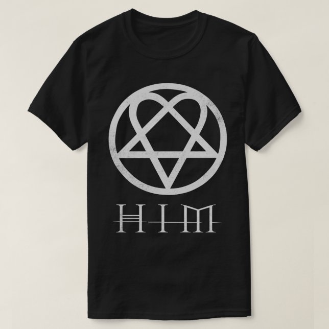 Camiseta HIM Heartagram Classic T-Shirt (Diseño del anverso)