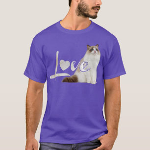 Camiseta Himalaya Birman Ragdoll Snowshoe LOVE Kitten