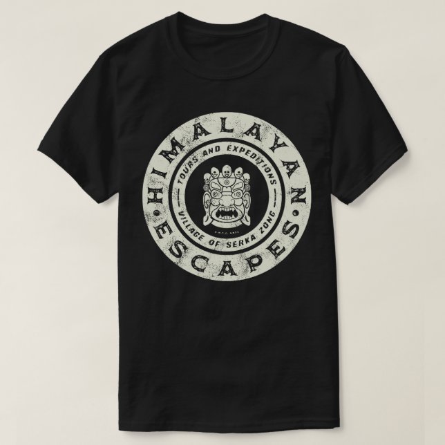 Camiseta Himalaya escapa de la expedición Parque Temático E (Diseño del anverso)