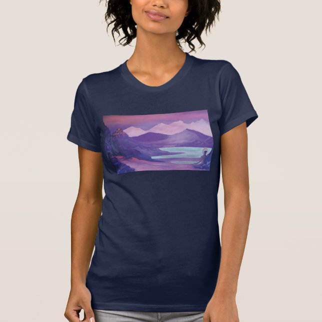 Camiseta Himalaya tibetana con monasterio (Anverso)