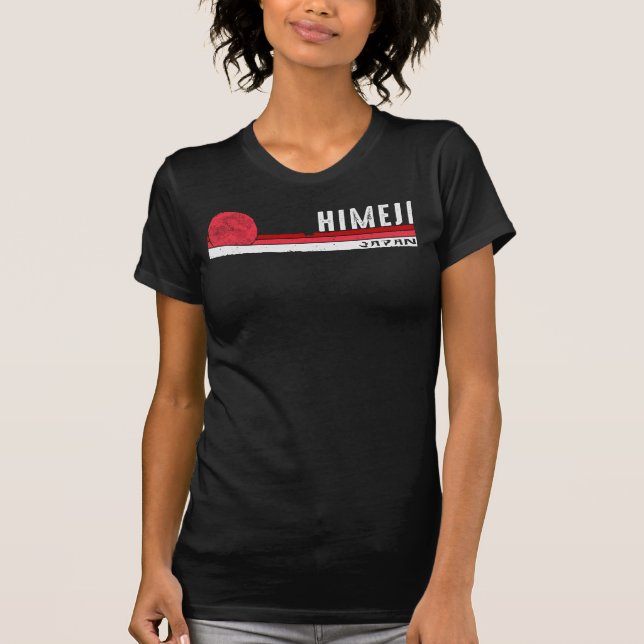 Camiseta Himeji Japón recuerdo retro para el hombre amante  (Anverso)