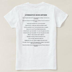 Camiseta Himno de mamá de gimnasia - Remix de gimnasio en e