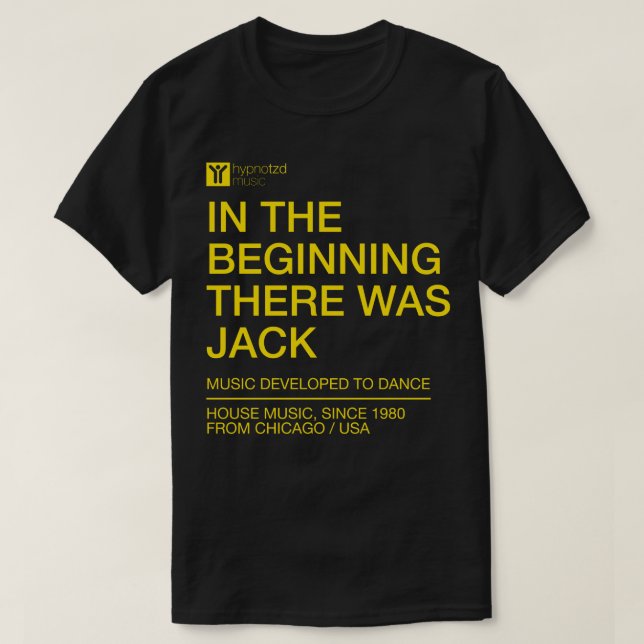 Camiseta Himno musical de la casa al principio había regalo (Diseño del anverso)