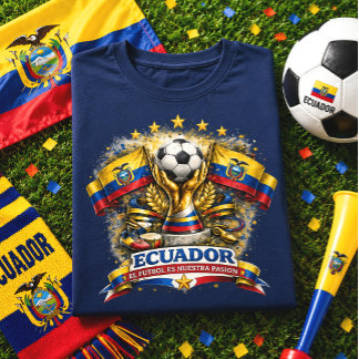 Camiseta Hincha de Fútbol de Ecuador Orgullo de Seguidor de