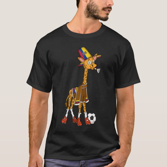 Camiseta Hincha de jirafa Ecuador (Anverso)