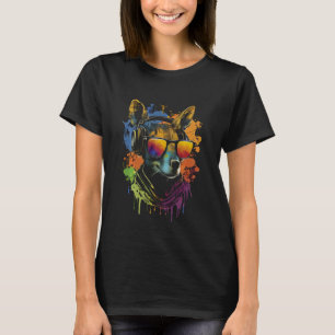 Camiseta Hincha de música DJ kangaroo fiesta equipo de fies