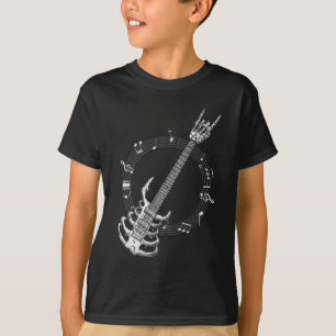 Camiseta Hincha musical de Skeleton Guitar Lover Rock