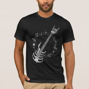 Camiseta Hincha musical de Skeleton Guitar Lover Rock
