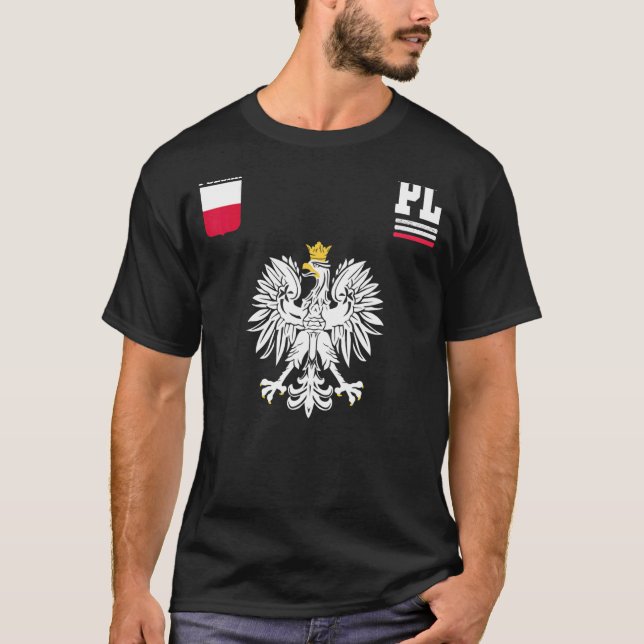 Camiseta Hincha polaca Águila Polska (Anverso)
