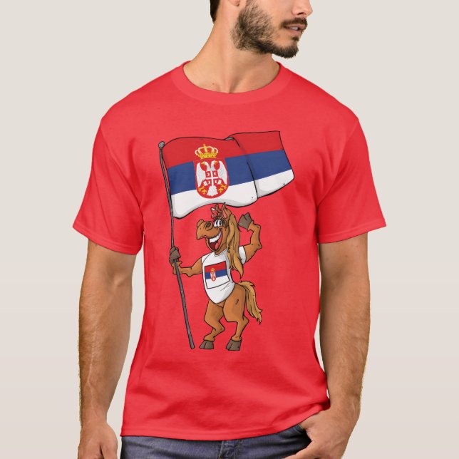 Camiseta Hincha serbia (Anverso)