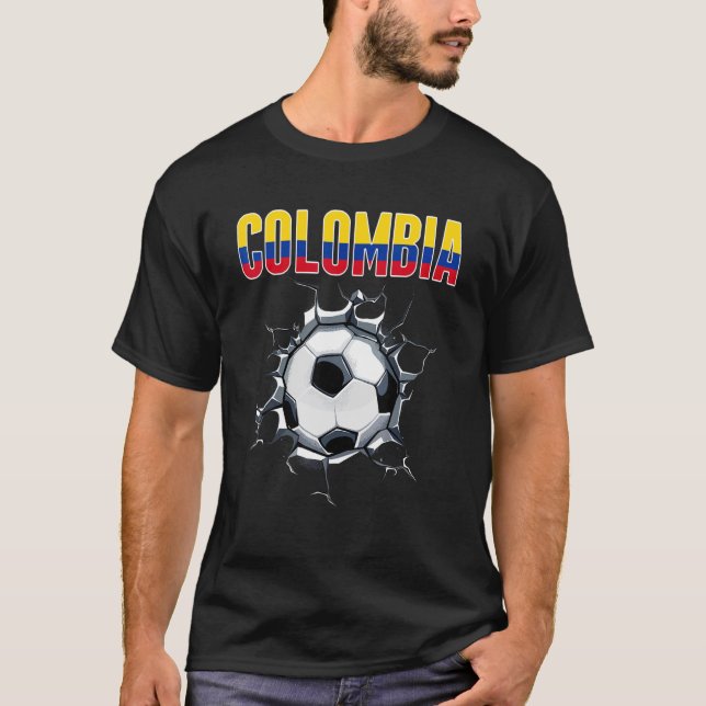 Camiseta Hinchas Colombianos De Fútbol: Crack En El Fútbol (Anverso)