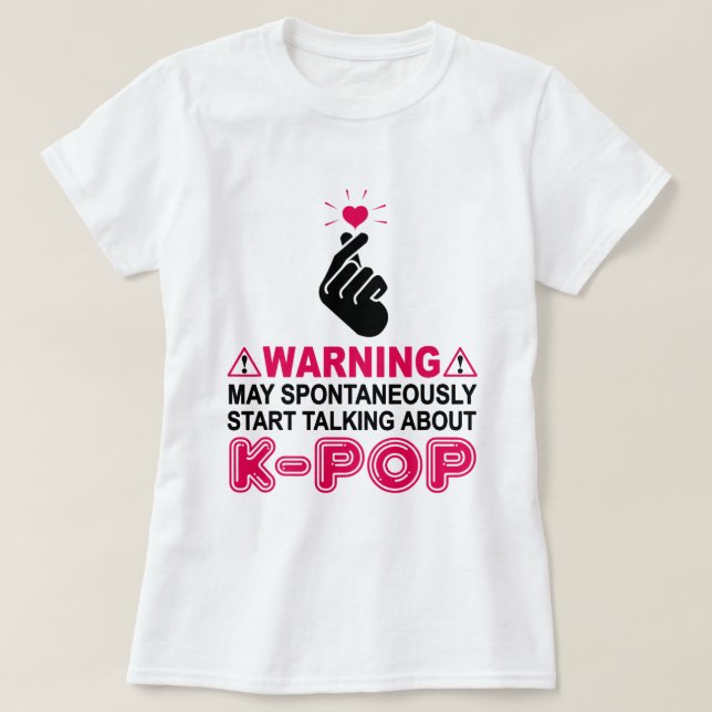 Camiseta Hinchas coreanas de KPop le gustan a las mujeres C (Diseño del anverso)