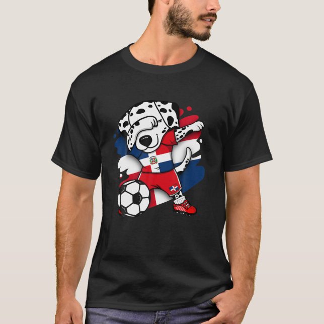 Camiseta Hinchas dab dalmatianos de la República Dominicana (Anverso)