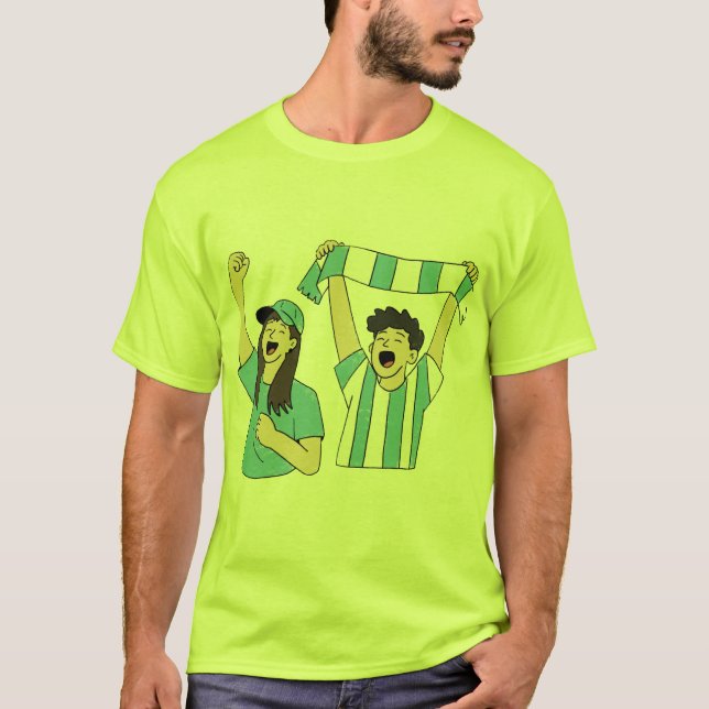 Camiseta Hinchas de Argentina aplaudiendo. (Anverso)