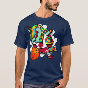 Camiseta Hinchas de baloncesto de Japón Dabbing Unicorn Jer
