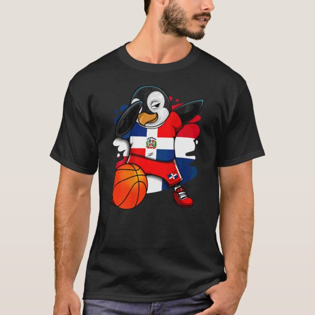 Camiseta Hinchas de baloncesto de la República Dominicana e (Anverso)