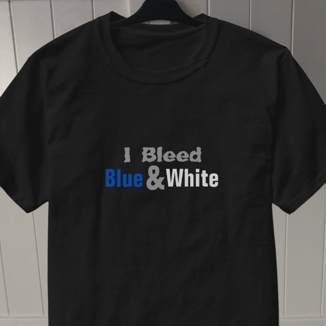 Camiseta Hinchas de fútbol azul y blanco (Subido por el creador)