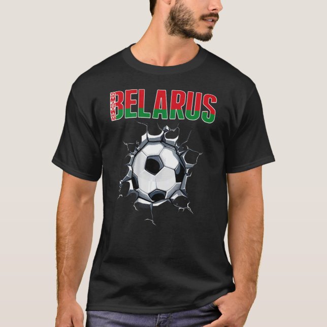Camiseta Hinchas de fútbol de Bielorrusia - El fútbol bielo (Anverso)