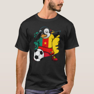 Camiseta Hinchas de fútbol de Camerún Dabbing Penguin