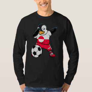 Camiseta Hinchas de Fútbol de Groenlandia en el pinguino de
