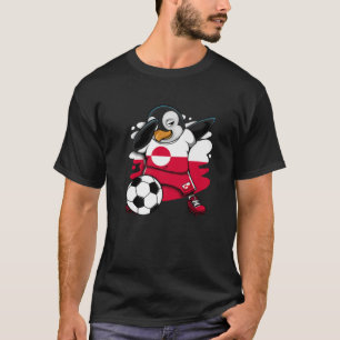 Camiseta Hinchas de Fútbol de Groenlandia en el pinguino de