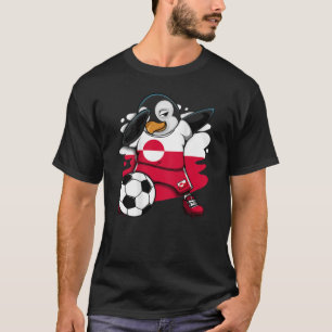 Camiseta Hinchas de Fútbol de Groenlandia en el pinguino de