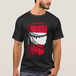 Camiseta Hinchas De Fútbol De La Bandera De Austria