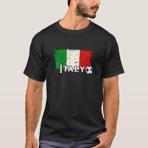 Camiseta Hinchas de fútbol de la bandera de Italia aman su 