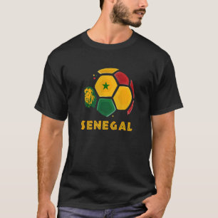 Camiseta Hinchas de fútbol de la bandera de Senegal por leo