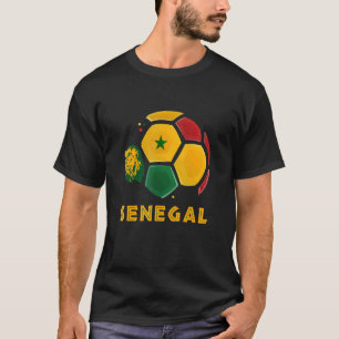 Camiseta Hinchas de fútbol de la bandera de Senegal por leo
