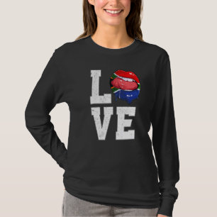 Camiseta Hinchas de fútbol de la bandera de Sudáfrica aman