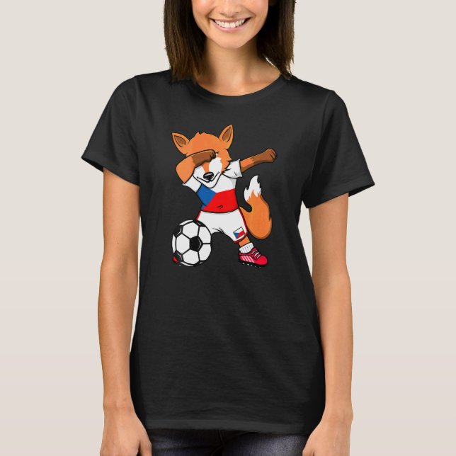 Camiseta Hinchas de fútbol de la República Checa de Fox Dab (Anverso)